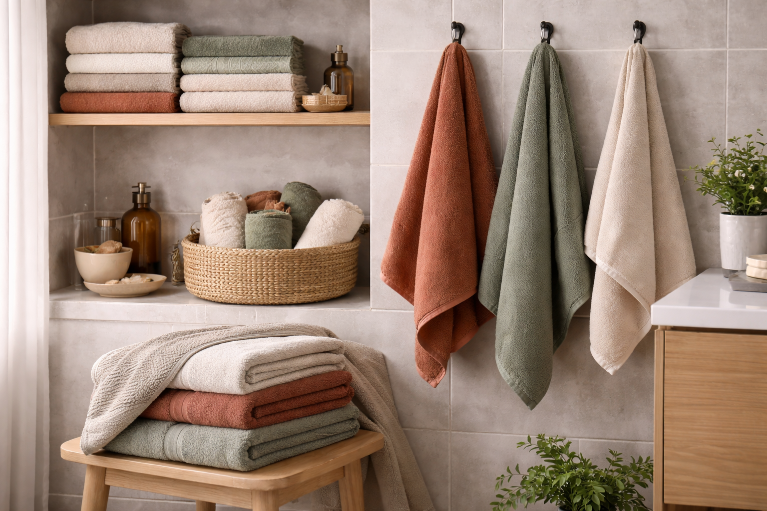 Giv badeværelset karakter med håndklæder i god kvalitet